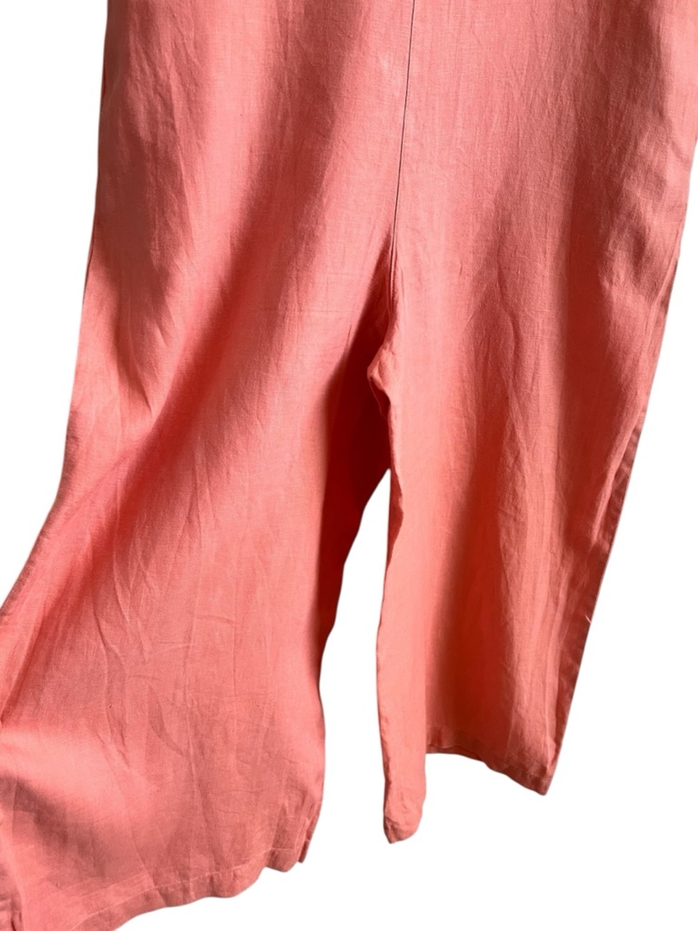 Wilfred linen cropped wide leg sleeveless button down romper XS good condition - Picture 10 of 12